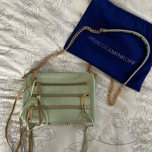 Rebecca Minkoff leather mini zipper purse